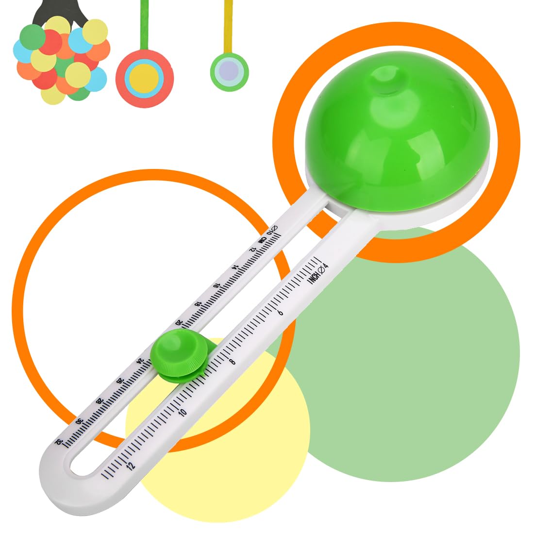 Circular Paper Cutter Cut Circle Paper Trimmer Scrapbooking Tool Rotary Cutter Craft Supplies, Round Cutting Knife Cards Cutters (Included 3 Blades)