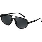 FEISEDY Retro Aviator Sunglasses for Women Men, Classic 70s Plastic Frame, UV400 Sun Glasses B0252