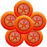 Discraft Ultra-Star 175g Ultimate Frisbee Sport Disc (6 Pack) Orange