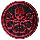Hook Fastener Red Hydra Captain America Tactical Morale Embroidered Patch