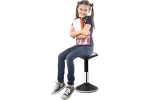 VEVOR Wobble Chair, Height-Adjustable (15.7-21.7") Active Chair, Flexible Seating Wobble Stool Made of PVC+ABS Improves Focus
