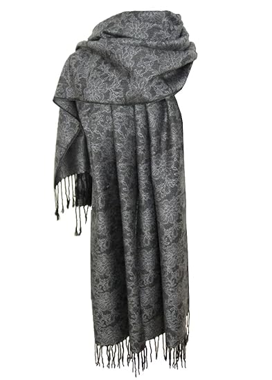 Nella-Mode Edler & Eleganter Schal, Stola; - Florales Muster; - viele Farben