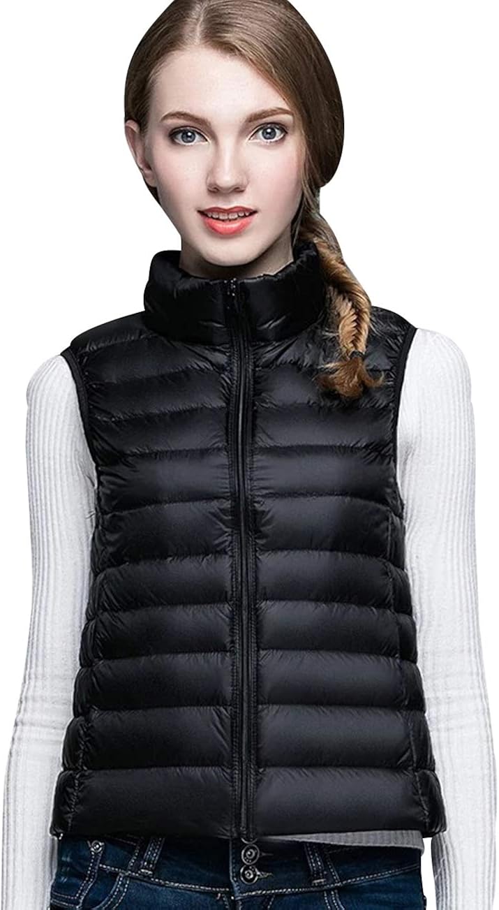 Down Gilet Lightweight for Women Ladies Sleeveless Puffer Jacket