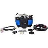 On-Board 12V Twin Air Compressor Replacement for CKMTA12 Universal High Output Air Compressor for Tire Inflator Horn Lockers Locking Differentials and Pneumatic Tools GELUOXI