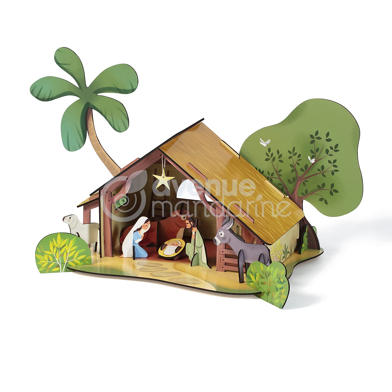 Avenue Mandarine PU021C - A box of Puzzle Décor - The Nursery Theme - Educational puzzles from 4 years old - Children's Creative and Leisure Activity - DIY