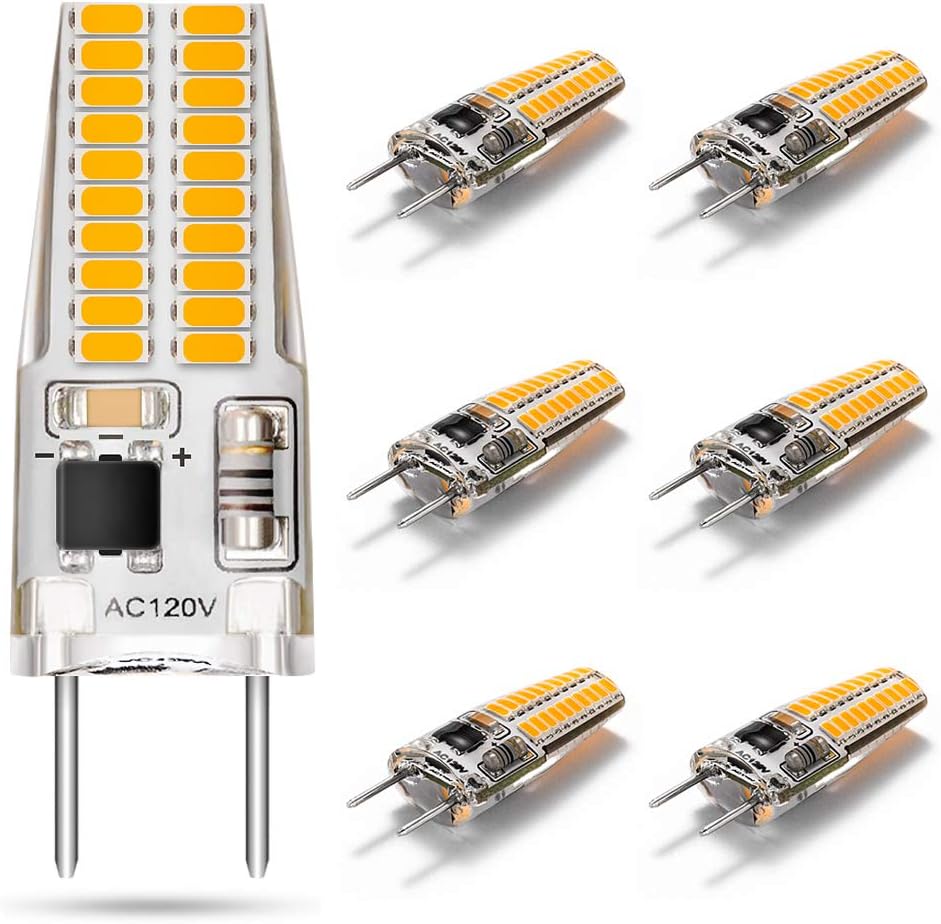 G8 LED Bulb Dimmable 3W Equivalent to G8 Halogen Bulb 20W25W for Under