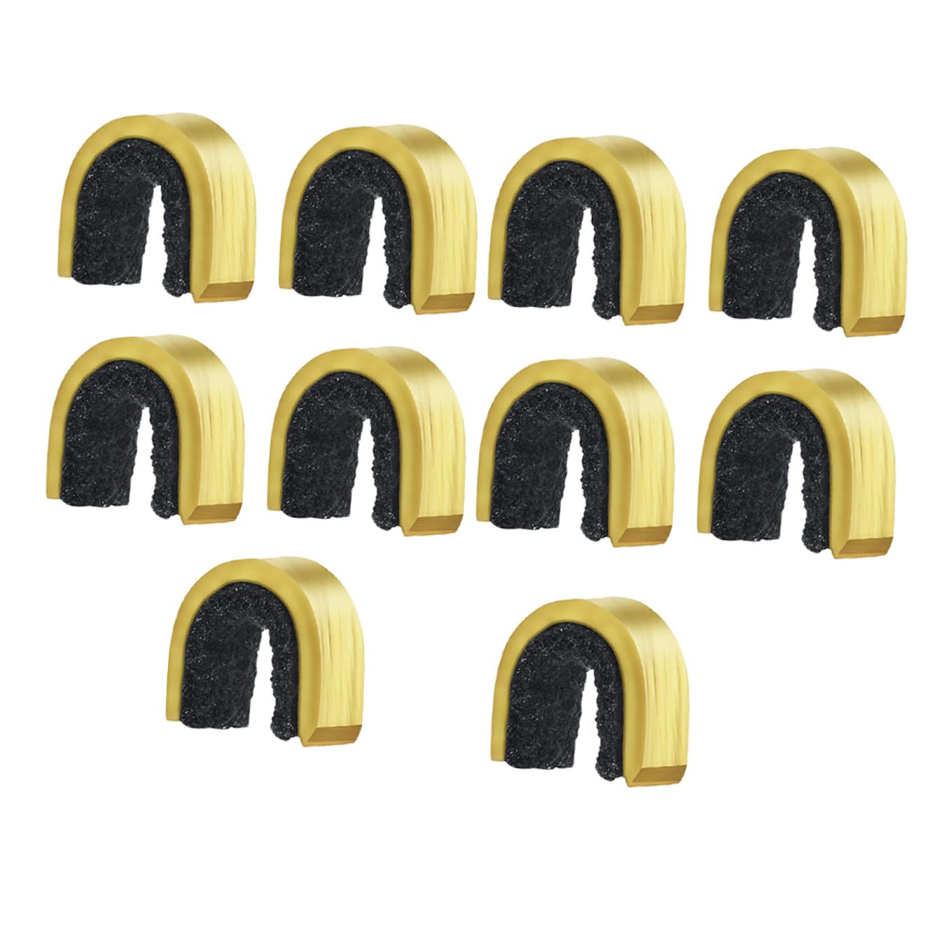 BESPORTBLE Accessories Brass Fittings 10Pcs String Set Brass Point Tuning Kit String Black Hasp