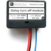 Easy to use car Timer Switch Relay 1-480 sec delay-Off 20A Direct 12V Out