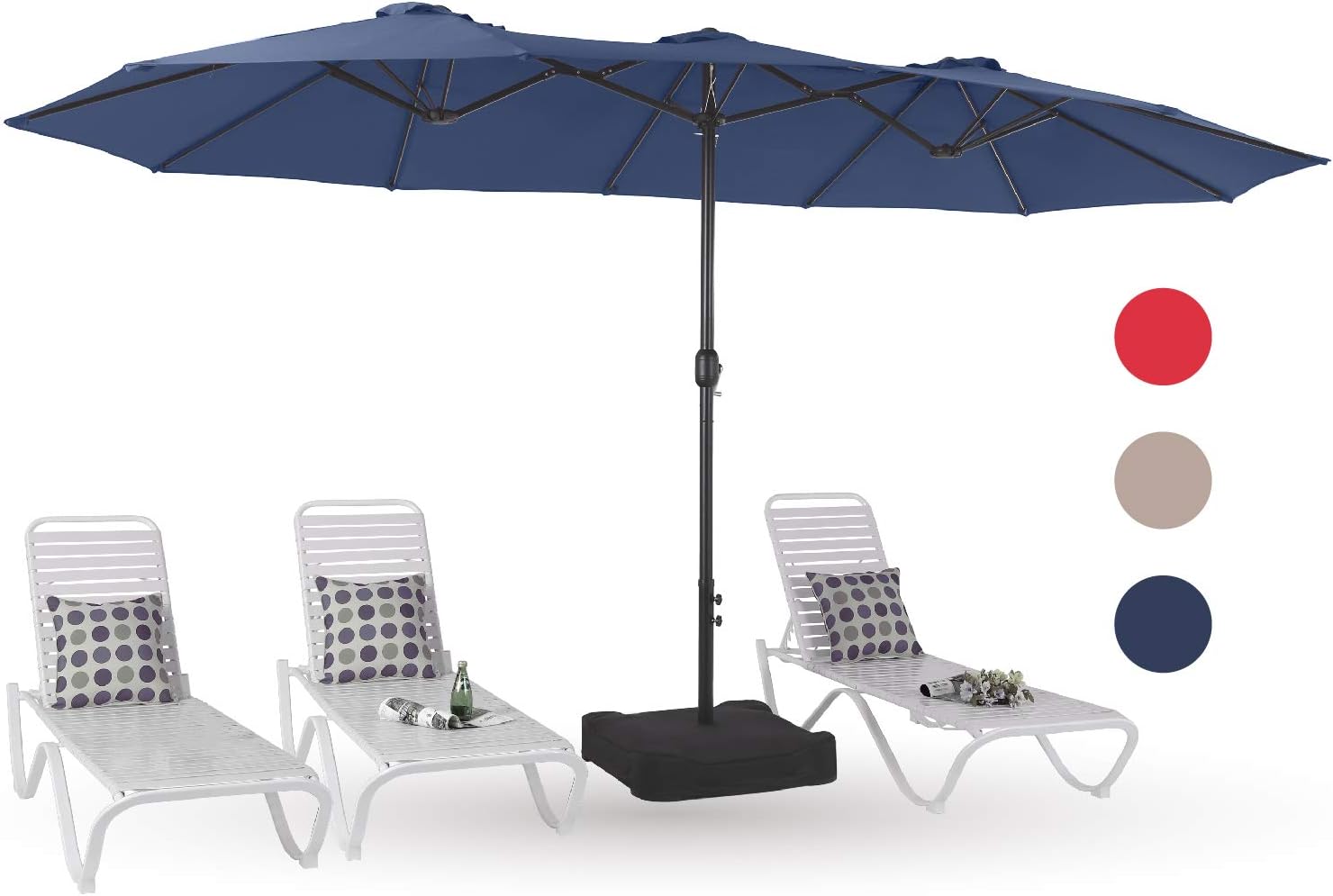 Best rectangle patio table umbrella base
