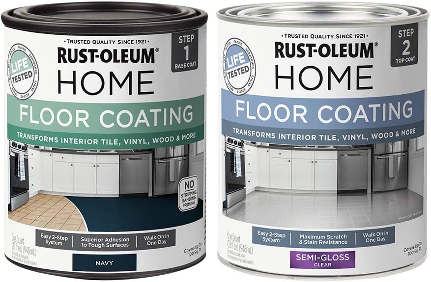 RustOleum 367603 Home Interior Floor Coating Kit, navy