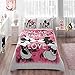 Mickey and Minnie Mouse King Queen Adults Cartoon Bedding Set Cotton Bed Sheet Linens Doona Duvet Cover/comforter Cover Sets (Red, Queen) Beloved