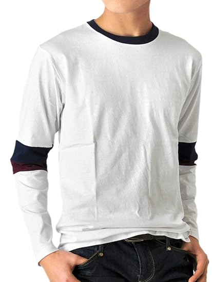 Amazon アローナ Arona 袖ライン 配色 切り替え ロンｔ 長袖ｔ