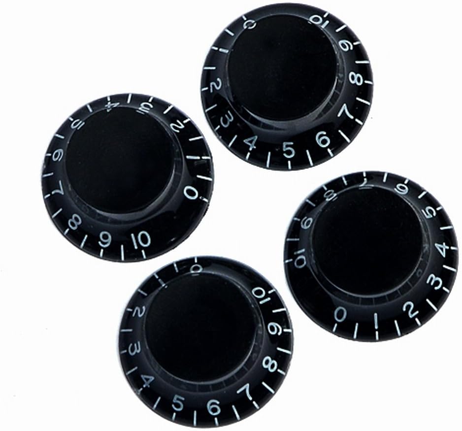 4pcs Black TOP HAT Knobs for Gibson LES Paul Sg Pure replacement