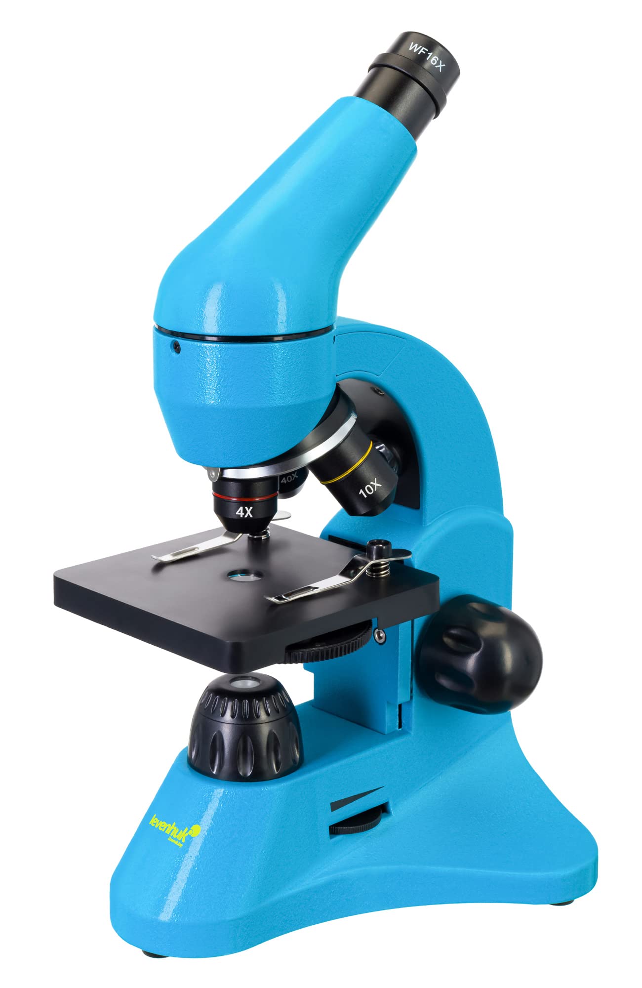 Levenhuk Rainbow 50L PLUS Azure Educational Science Kit with Powerful 1280x Microscope, Full-Colour Illustrated Experiment Guide, Prepared Samples, Scientific Tools and Case, Blue (EN)