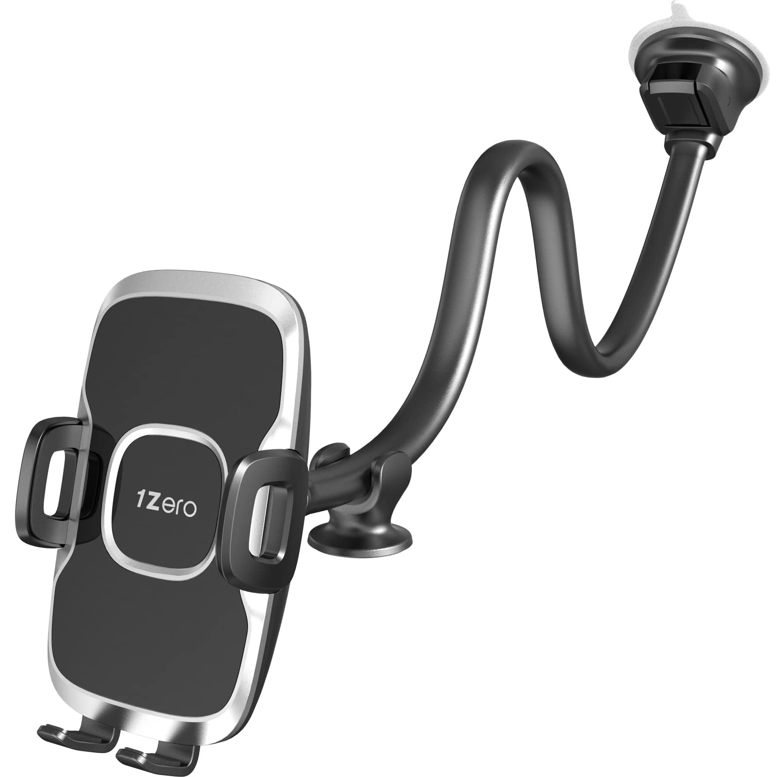 Photo 1 of 1Zero Solid Car Truck Phone Mount Holder with 14-Inch Gooseneck Long Arm, Windshield Window Mobile Holders w/Industrial-Strength Suction Cup, Anti-Shake Stabilizer Compatible All Cell Phones iPhone