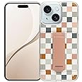 Walli Cases for iPhone 16 Plus Case Aesthetic Wallet Phone Case Card Holder, Securely Holds up to 2 Cards - Cute, Trendy Phone Cover for Women, fits iPhone 16 Plus with Kickstand & Finger Strap