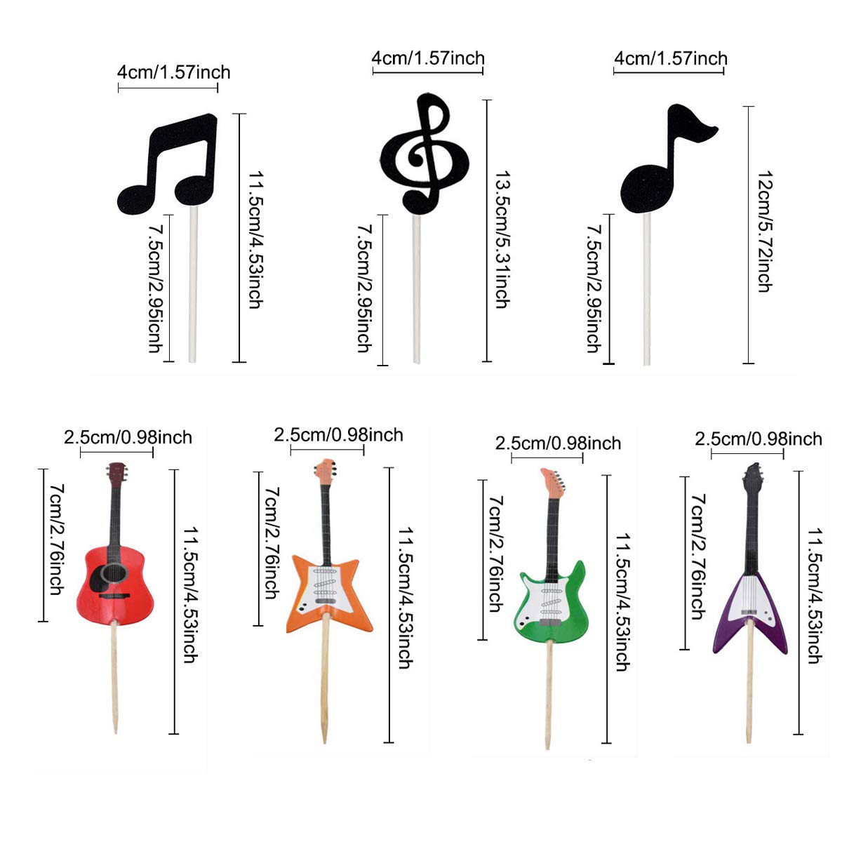 Arttwo Set Of 60 Music Notes Cupcake Topper Rock Guitar Cupcake Topper Music Notes Decorations Party Supplies Birthday Cake Decorating Tools Baby Showers Party Buy Online In China At China Desertcart Com Productid