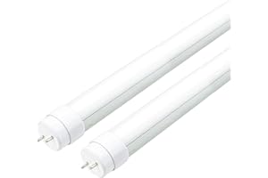 WYZM F15T8 LED Tube Light,7W 18inch/18 Length, 5000K Daylight White, T8 LED Replacement Tube Light, Rotatable End Caps,Frosted Cover, 85-265VAC (120V 2Pack)