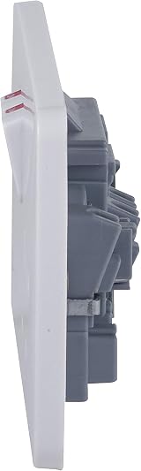 Schneider Electric Lisse 13A 2-Gang SP Switched Plug Socket White Urea view 3