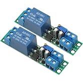 2Pcs DC 12V Timer Relay Adjustable Signal Trigger Timing Timer Delay Turn Off Delay Timer Switch Automatic Start with Optocoupler