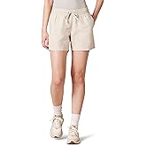 Amazon Essentials Women's 5" Inseam Drawstring Linen Blend Shorts (Available in Plus Size)