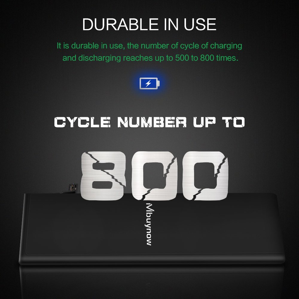 Mbuynow iPhone 6S Battery Replacement, Complete Repair Kit with Tools and Instructions High Capacity (1715mAh) New 0 Cycle