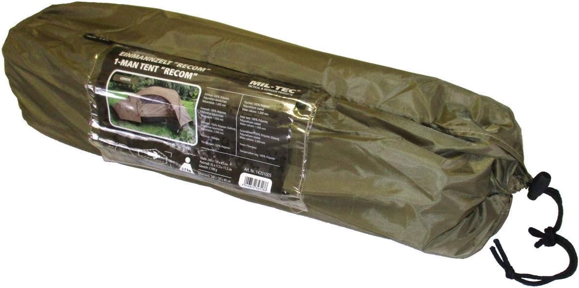 One Man Recon Coyote Tan Waterproof Double Layer Tent - Image 4
