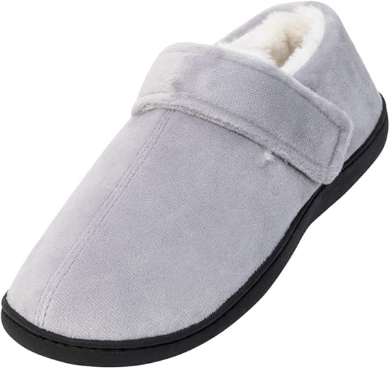 Stepin Memory Foam Slippers for Men Extra Wide Mens