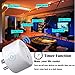 iKustar Wi-Fi Smart Plug Socket: Ultra-Compact Size Outlet Compatible With Amazon Alexa Google Home| Wireless Remote Control Your Devices| Energy Saving Smart Socket With Timer (WP5-White-2)