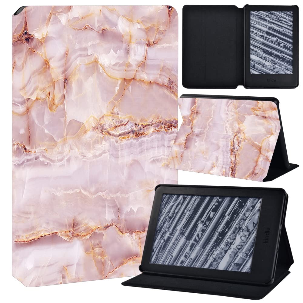 Case Fits 6" All-New Kindle 10th Generation 2019 Releases, Thinnest Lightest Smart Shell Cover with Auto Wake/Sleep for Kindle (8th Generation) 2016 E-reade (pastel marble)