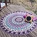 Start Round Purple Bohemian Totem Beach Home Blanket Yoga Mat