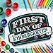First Day of School Photo Picture Prop Rigid Coroplast Sign | 10 inches x 15.5 inches | Preschool | Kindergarten | 1st Grade Plaque (Kindergarten) - First day of school Sign