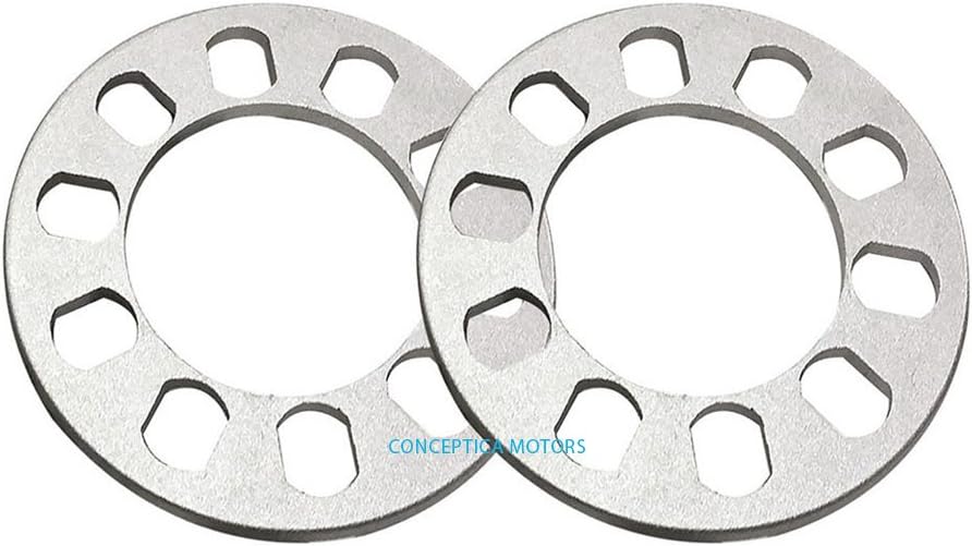 (2pc) 5Lug Wheel Spacer 10mm 5x4.5 5x114 5x120 5x4.75 5x5.0 5x127 C602-050