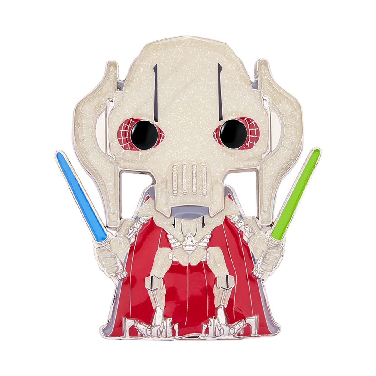 Funko Pop! Large Enamel Pin Star Wars: General Grievous CHASE - Star Wars Enamel Pins - Cute Collectable Novelty Brooch - for Backpacks & Bags - Gift Idea - Official Merchandise