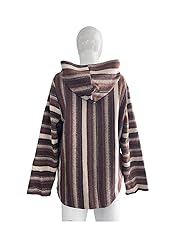 chigemianbaoba Mexican Baja Hoodie Knit Hippie Drug