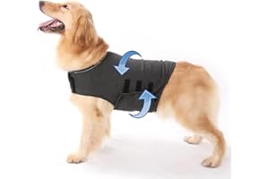 HCHYEY Dog Thunder Vest, First Generation Dog Calming Jacket - Dog Coat for Thunder, Fireworks and Separation - Keep Pet Calm Without Medicine & Training, Anti Anxiety Shirt for Dogs (Dark Grey, XL)
