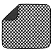 S&T INC. Dish Drying Mat for Kitchen, Absorbent, Reversible Microfiber Dish Mat, 16 Inch x 18 Inch, Black Gingham