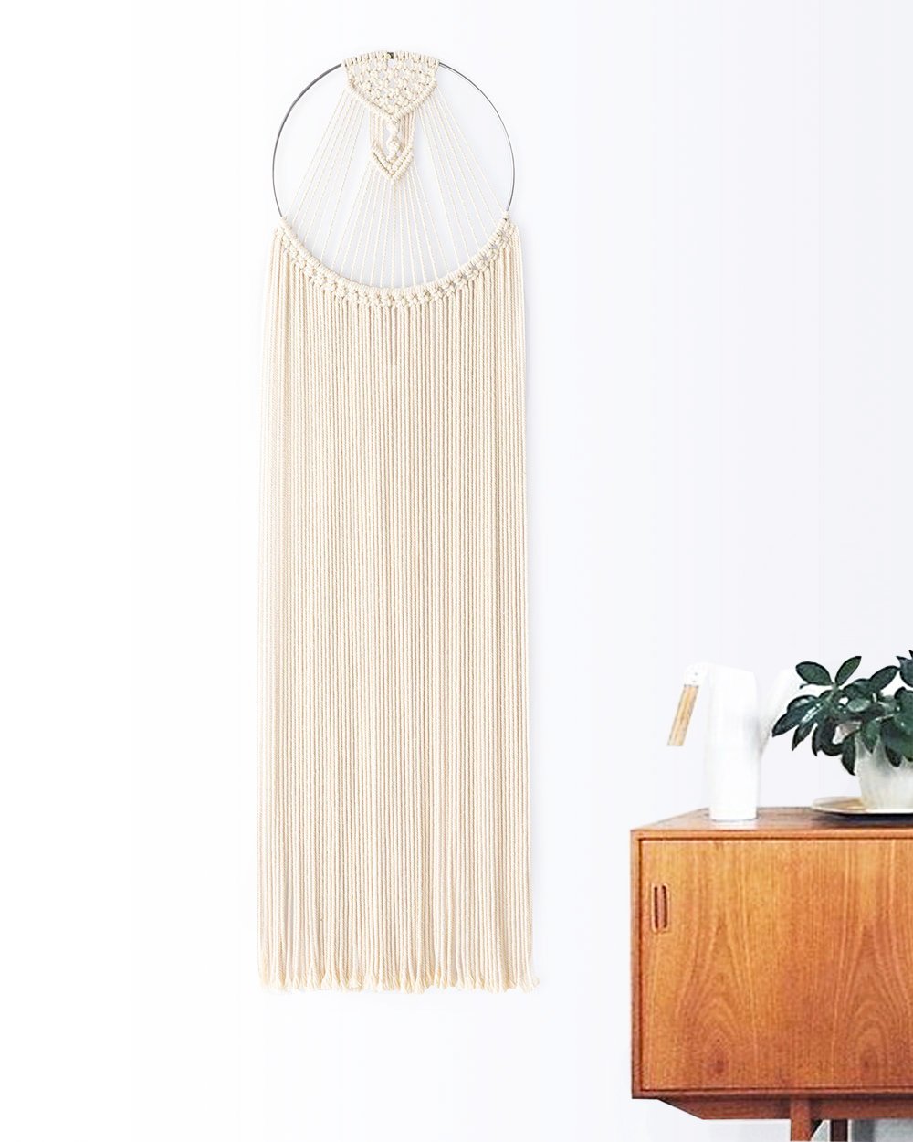 Mkono Macrame Wall Hanging Dream Catcher Unique Gift Ideal Bohemian Home Decor, 47 x 10 Inches