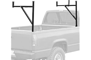 RAGE POWERSPORTS Elevate Outdoor TLR Pickup Truck Ladder Rack with Removable Support Arms - 250 lb Cap