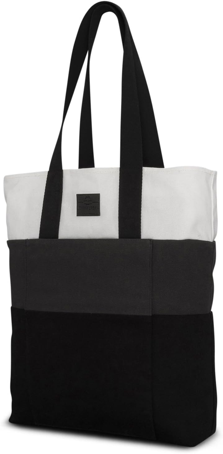 Johnny Urban Shopping Bag Tote Bag Men & Women Zoe Reusable Shopper Carry All Cotton Bag - Foldable Shoulder Bag - Stylish Shopping Tote with Side Pocket