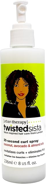 Twisted Sista Curl Spray with Coconut Avocado and Almond Oils 236 ml view 3