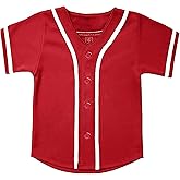 SPTEHW Kids Baseball Jersey Button Down Hip Hop T Shirts Personalized Softball Jersey for Boys Girls