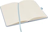Notes London Eco A5 Notebook Pastel Blue with Lined Pages & Pen Loop view 3