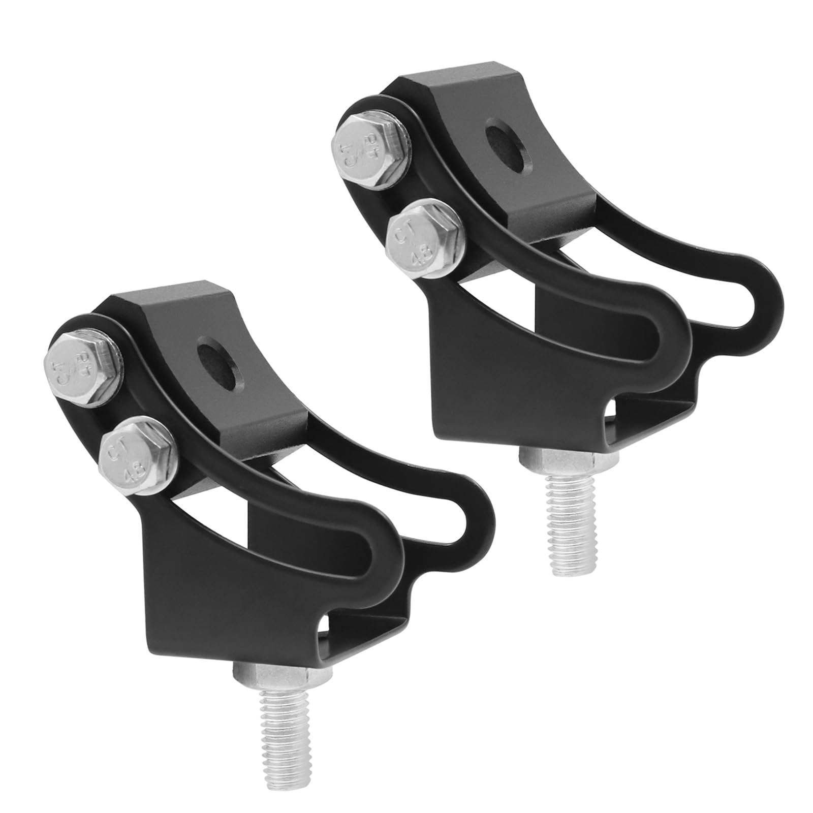 Ygmylandbb Led light bar mounting brackets, adjustable slide mount bracket from 4 inch up to 52 inch, universal light bar mounts 2Pcs
