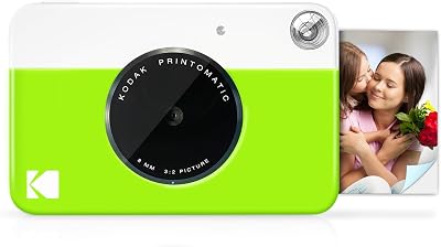 KODAK Printomatic Full Color Instant Print Camera 5MP ZINK 2x3 Sticky Paper
