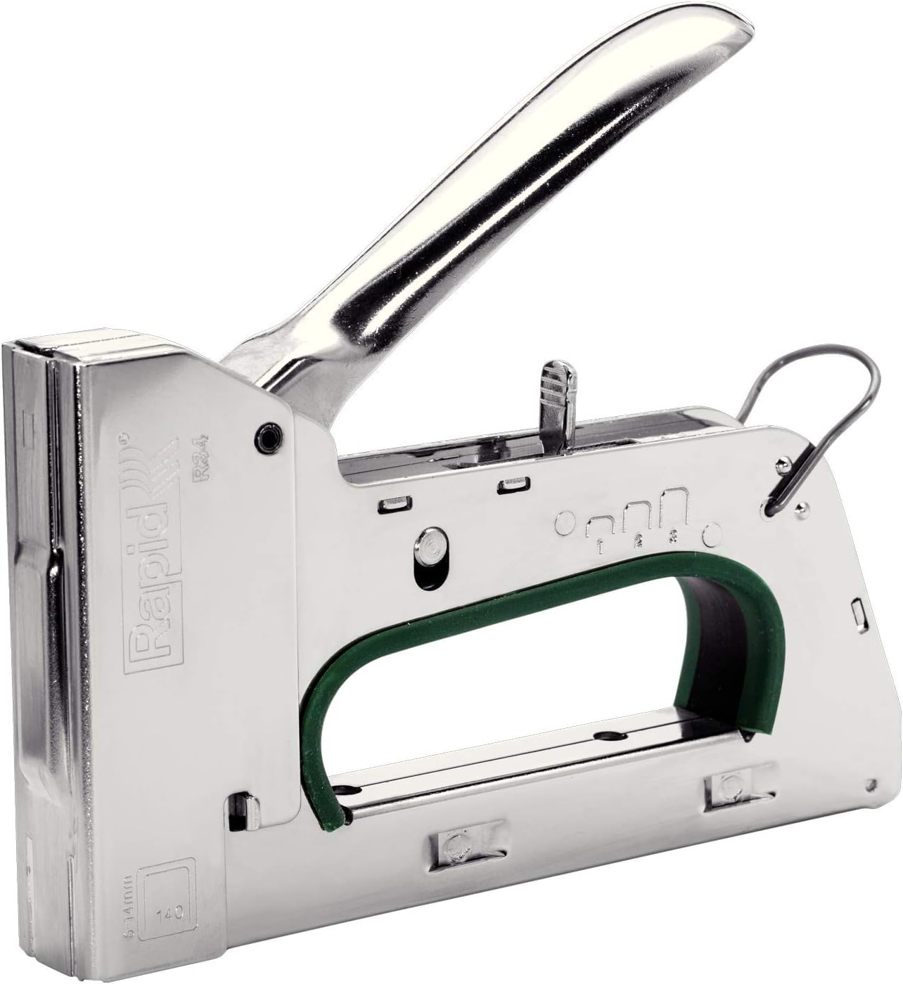 Rapid Heavy Duty Manual Staple Gun PRO R34 for No. 140 Staples, DIY Staple Gun with 3-Step Force Adjuster