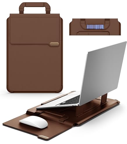 Amazon.com: HoYiXi 15 16 Inch Laptop Sleeve Case Leather Bag for