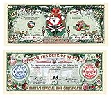 TheGag 25-Santa's Official Naughty and Nice List Certificates-Give One Out Each Day During Christmas