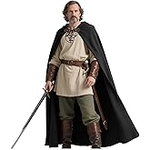 Joukavor Renaissance Hooded Cape Medieval Linen Cloak with Hood for Women Men