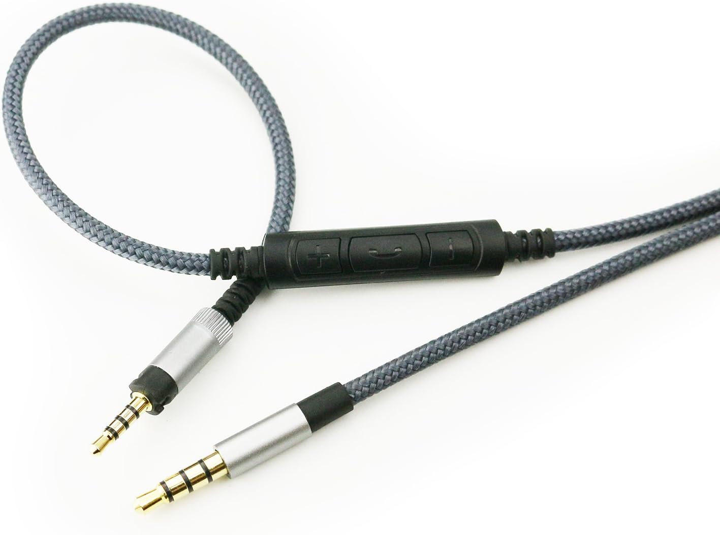 Audio Replacement Cable with in-Line Mic Remote Volume control Compatible with Sennheiser HD4.40, HD 4.40 BT, HD4.50 - Image 3